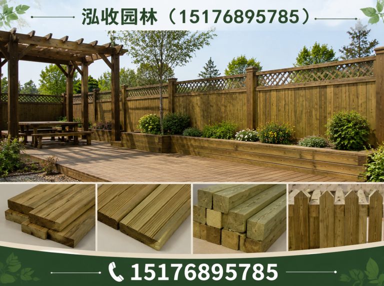 白山防腐木展示图