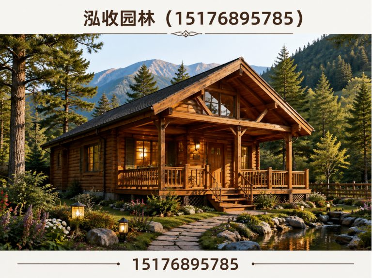 白山防腐木凉亭展示图